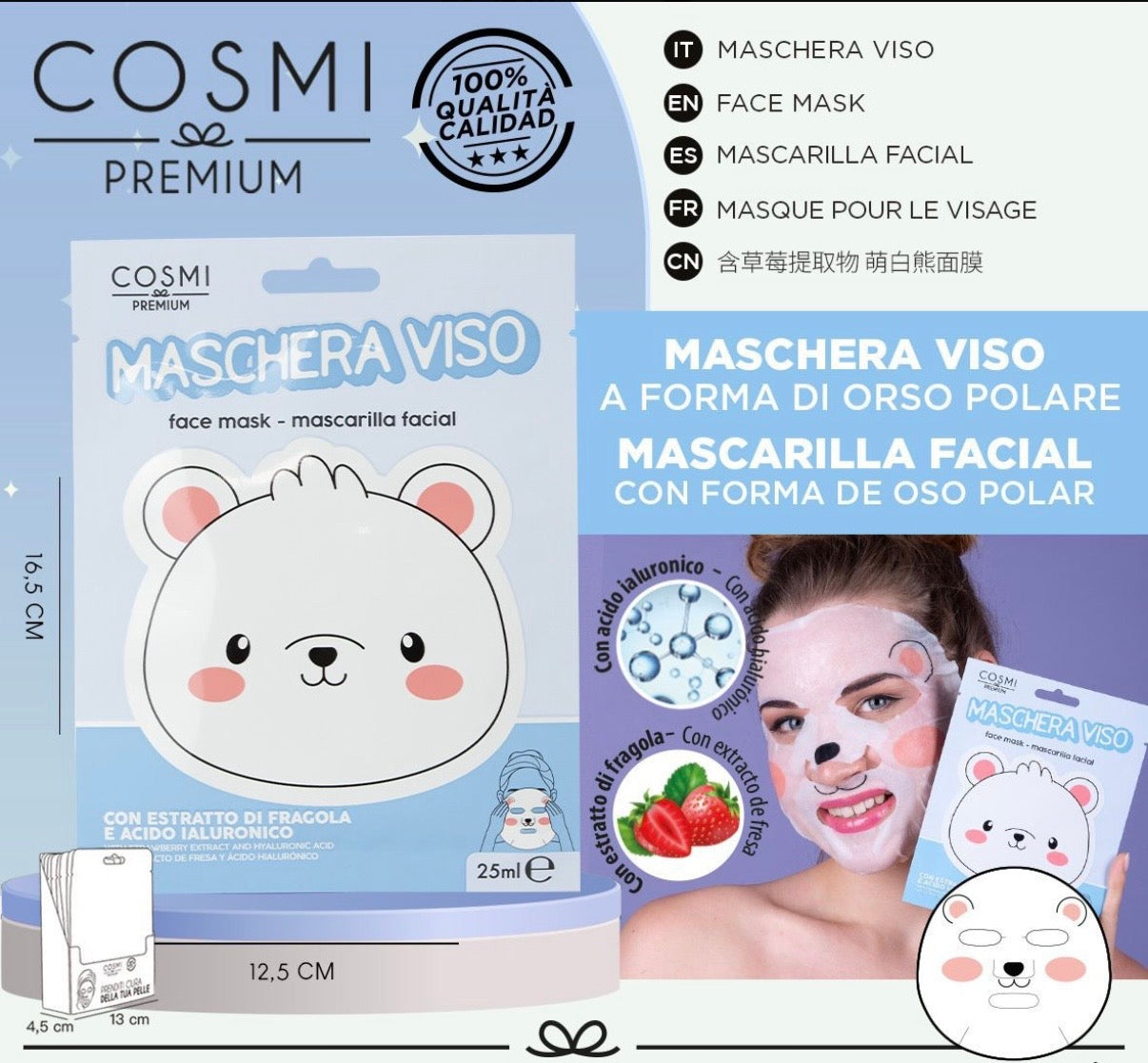 Cosmi Milano - Maschera Viso Orsetta