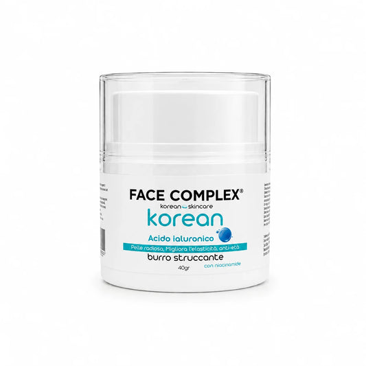 Face Complex Korean Skincare Acido Ialuronico – Burro Struccante con Niacinamide 40 g
