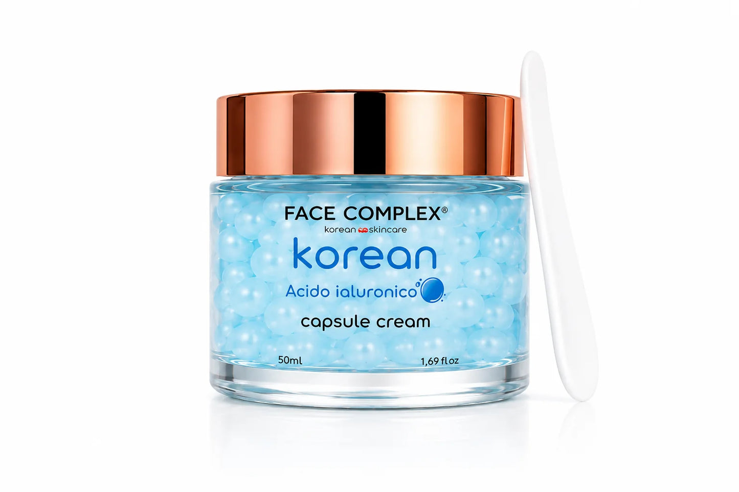 Face Complex Korean Skincare Acido Ialuronico Capsule Cream 50 ml – Crema Viso con Niacinamide