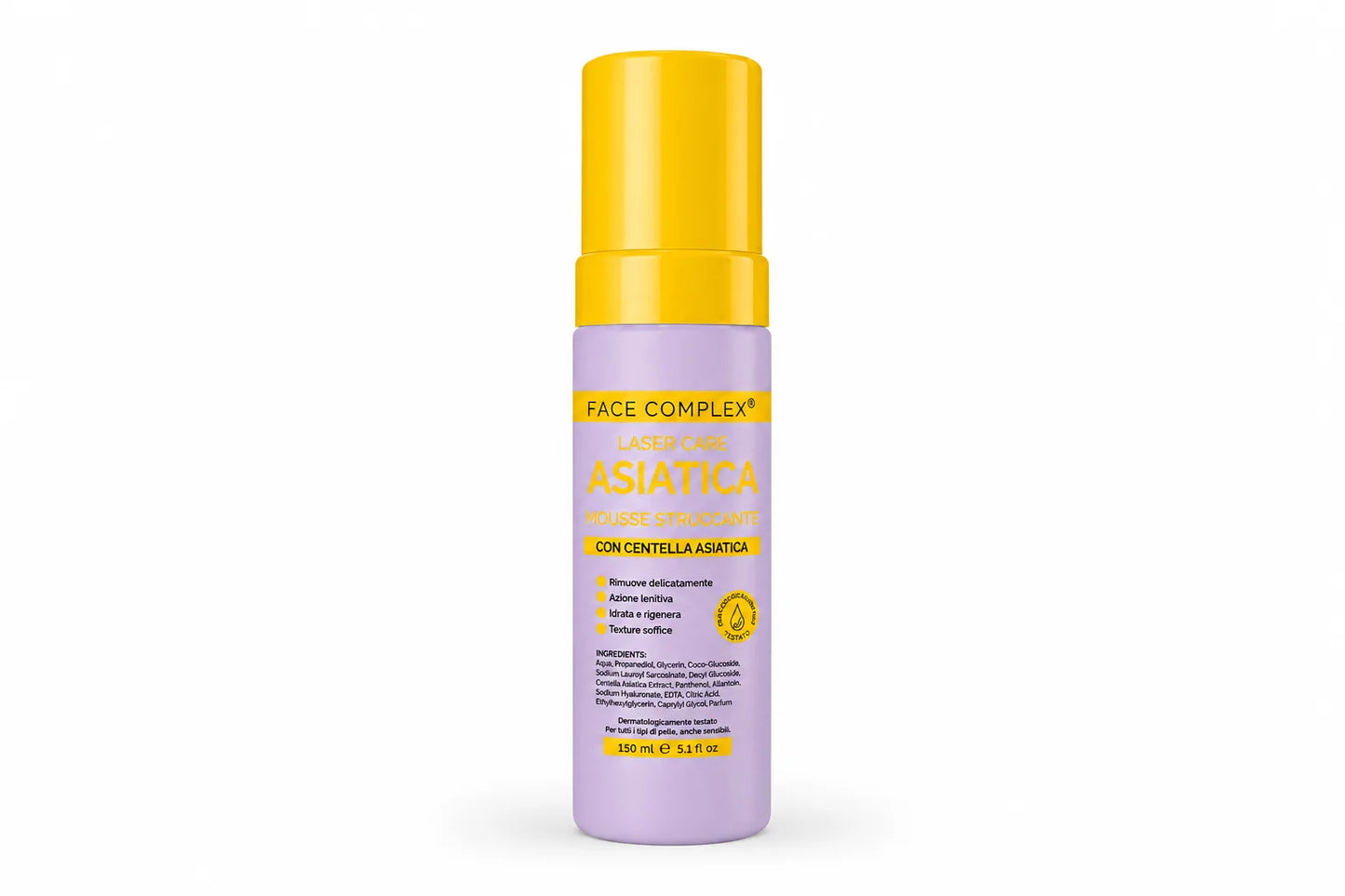 Face Complex Laser Care Asiatica Mousse Struccante con Centella Asiatica 150 ml