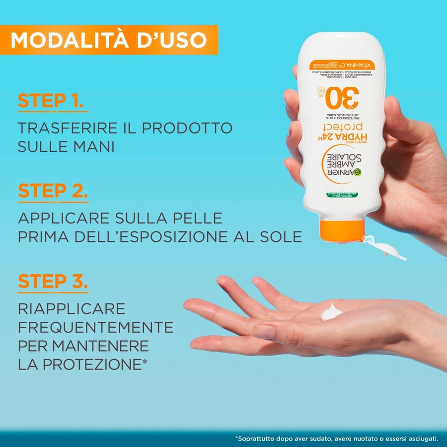Garnier Ambre Solaire Hydra 24H Protect Latte SPF30 175 ml