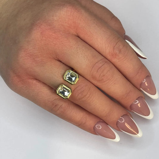 Anello Doppio Diamond