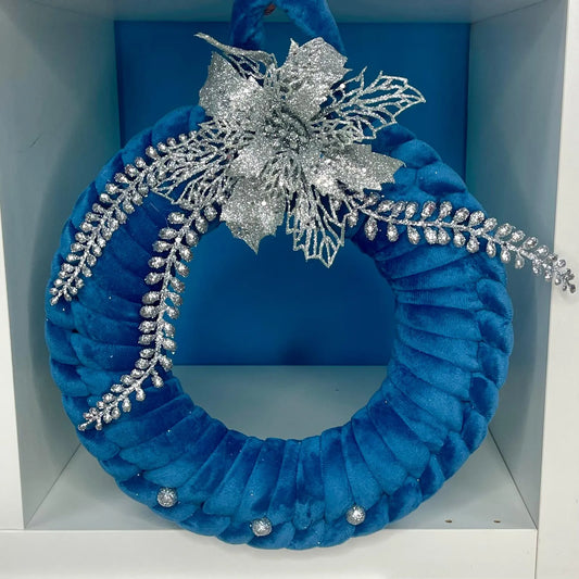 Ghirlanda Blu - Realizzata a Mano