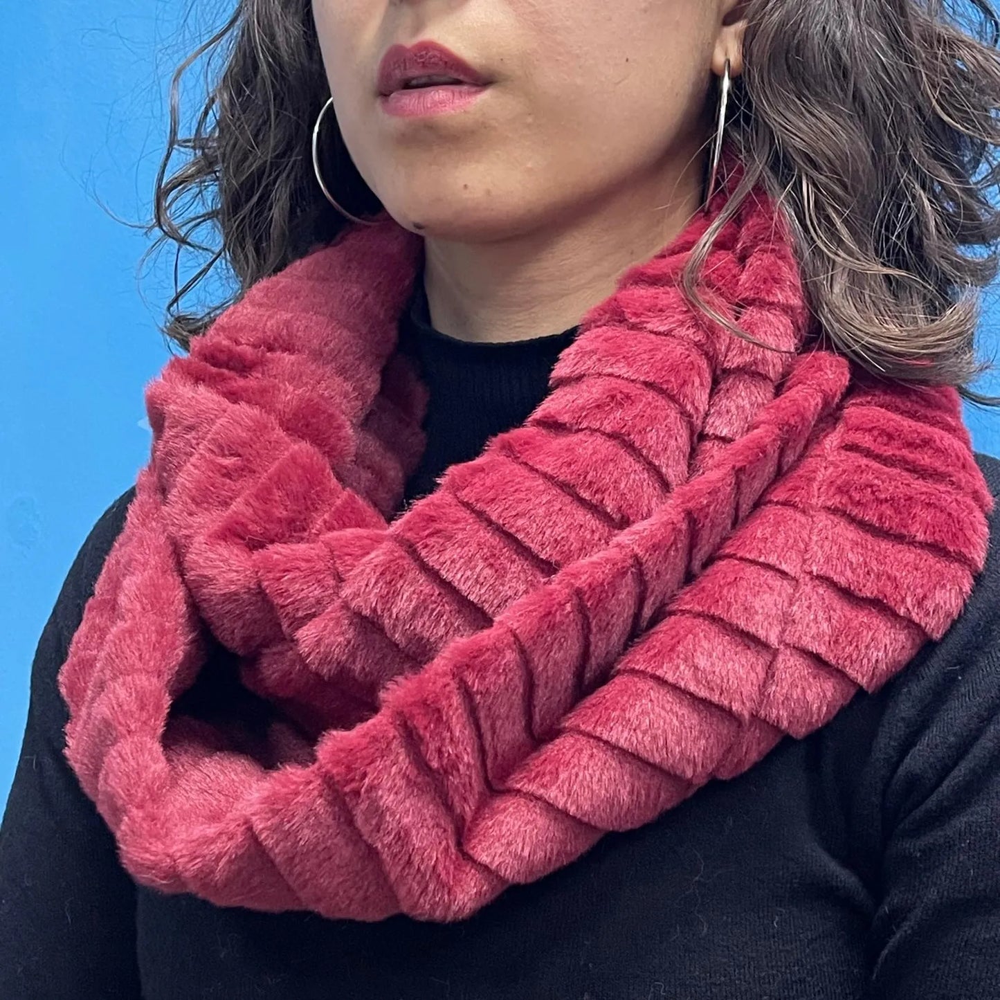 Giro Collo Pelliccioso Bordeaux