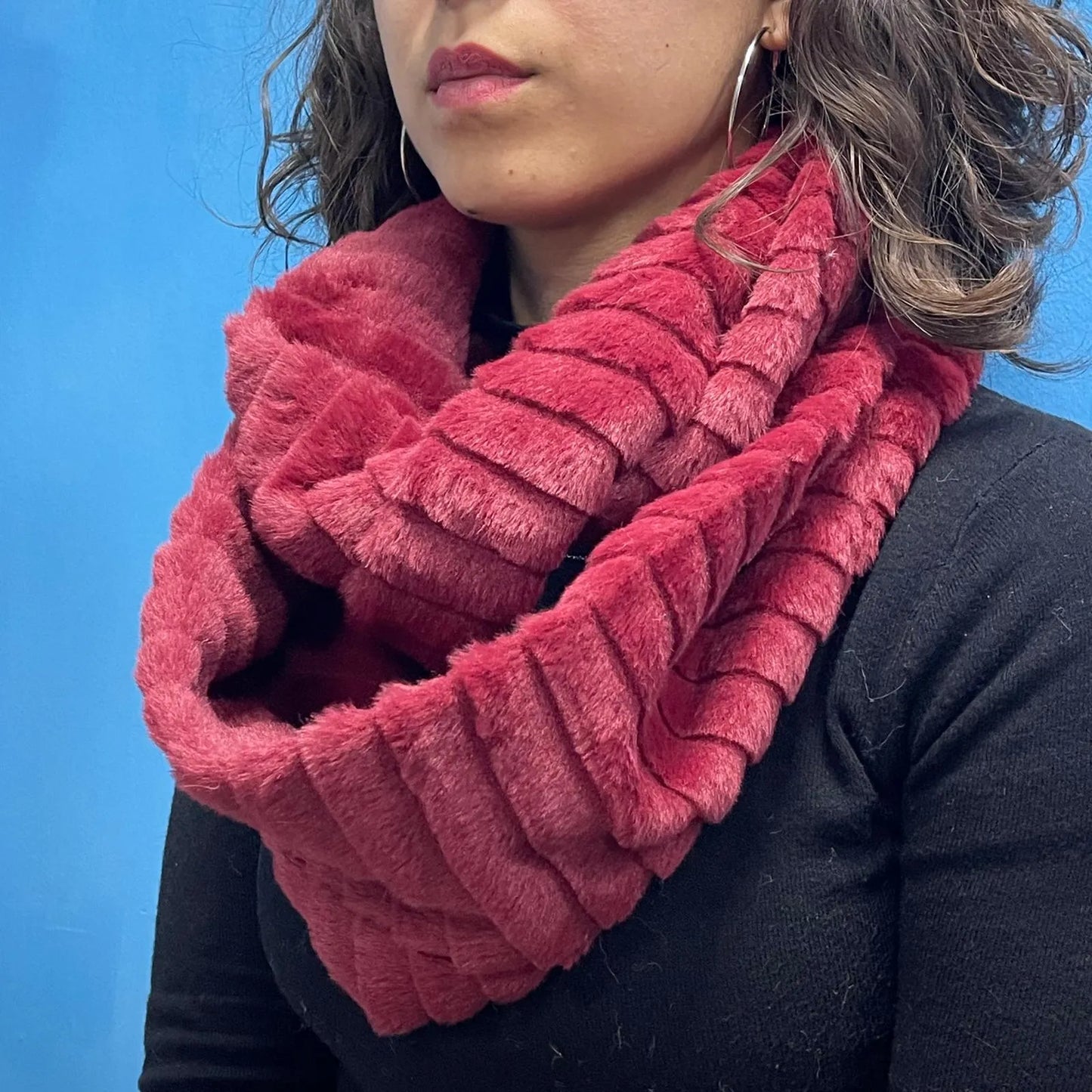 Giro Collo Pelliccioso Bordeaux