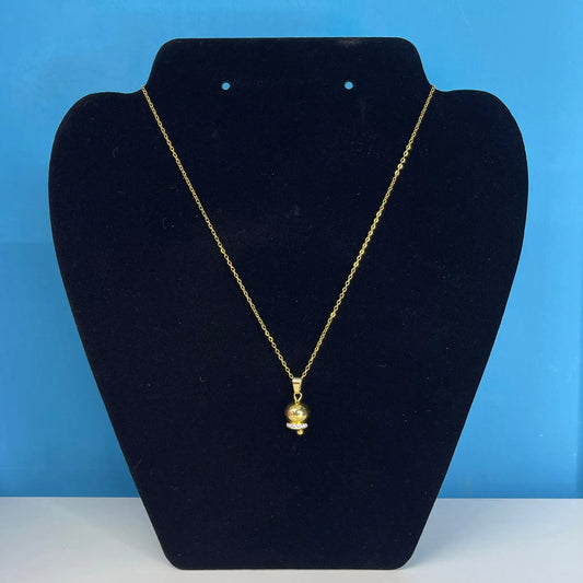 Collana Campanellina Con Zirconi - Vari Colori