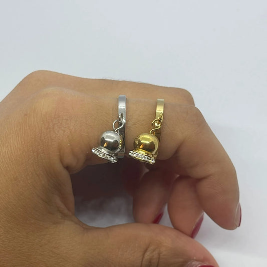 Anello Campanellina Con Zirconi