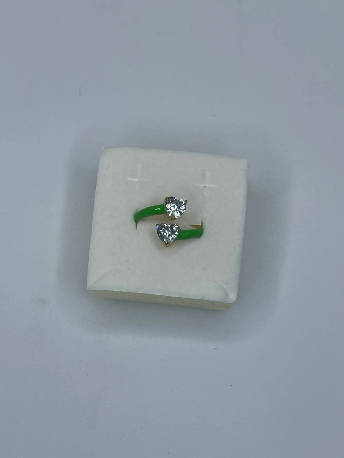 Anello Doppio Cuore - Vari Colori