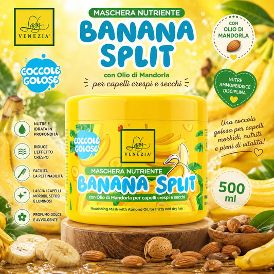 Lady Venezia Coccole Golose Maschera Nutriente “Banana Split” – 500 ml
