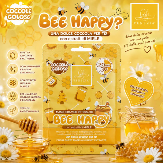 Lady Venezia Maschera Viso “Bee Happy”