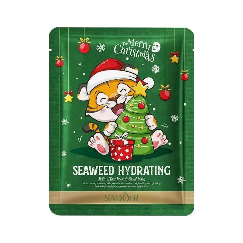 Maschera Viso Natalizia Gattino