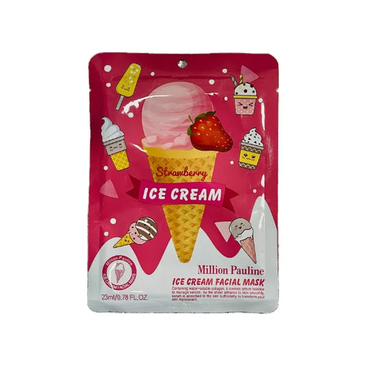 Maschera Viso in Tessuto Ice Cream Strawberry