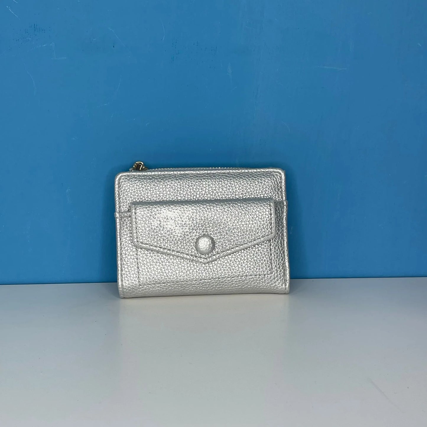portafoglio donna piccolo di colore argento