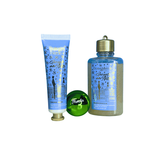 Cofanetto Crema Mani + Bagnodoccia + Balsamo Labbra Incanto della Notte