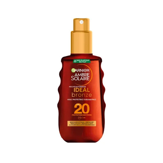 Garnier Ambre Solaire Ideal Bronze Huile Protectrice Sublimatrice SPF20 150 ml