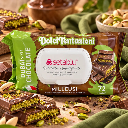 Salviette Umidificate Dolci Tentazioni Dubai Style Chocolate – 72 Pezzi