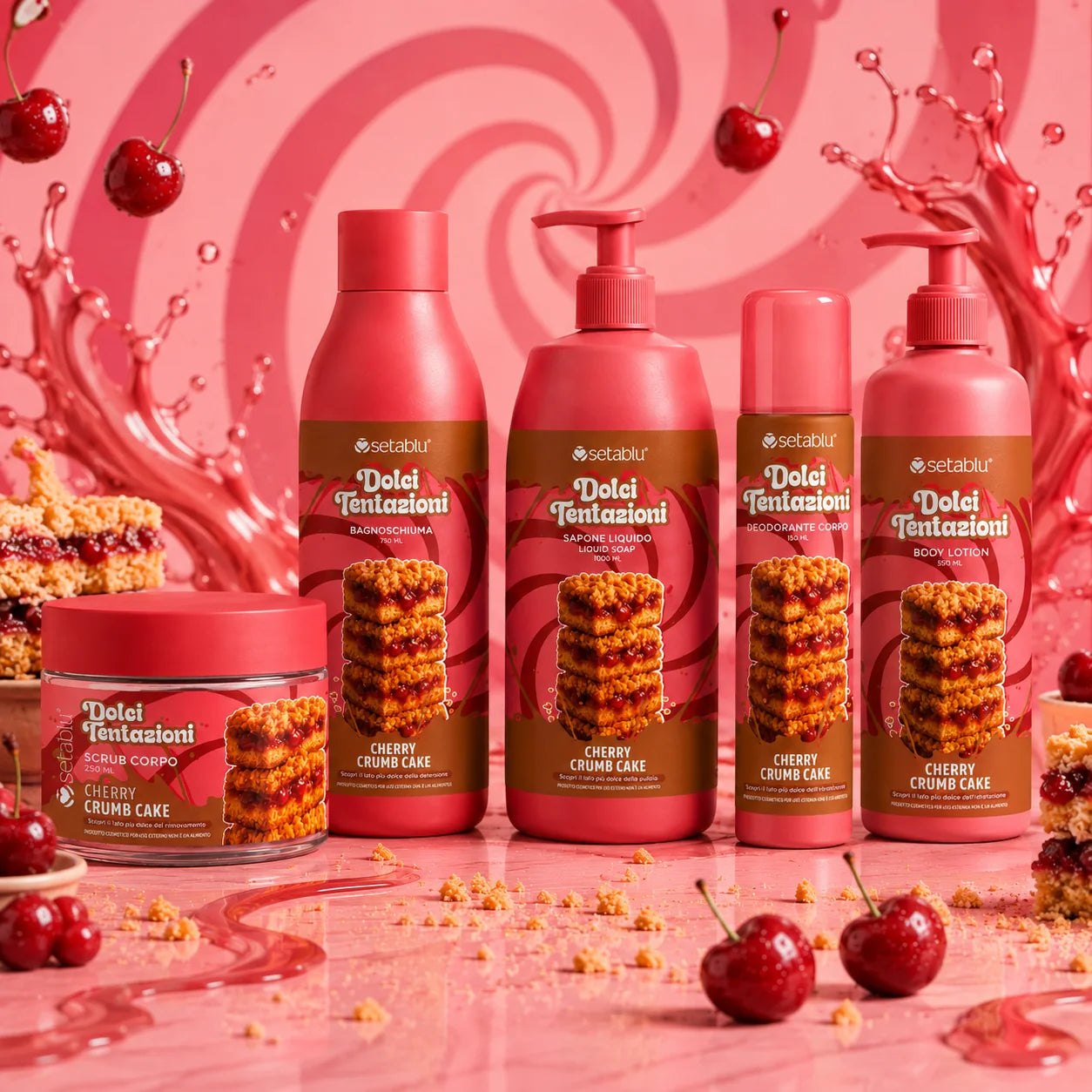 Set Cherry Crumb Cake – Set Corpo Completo