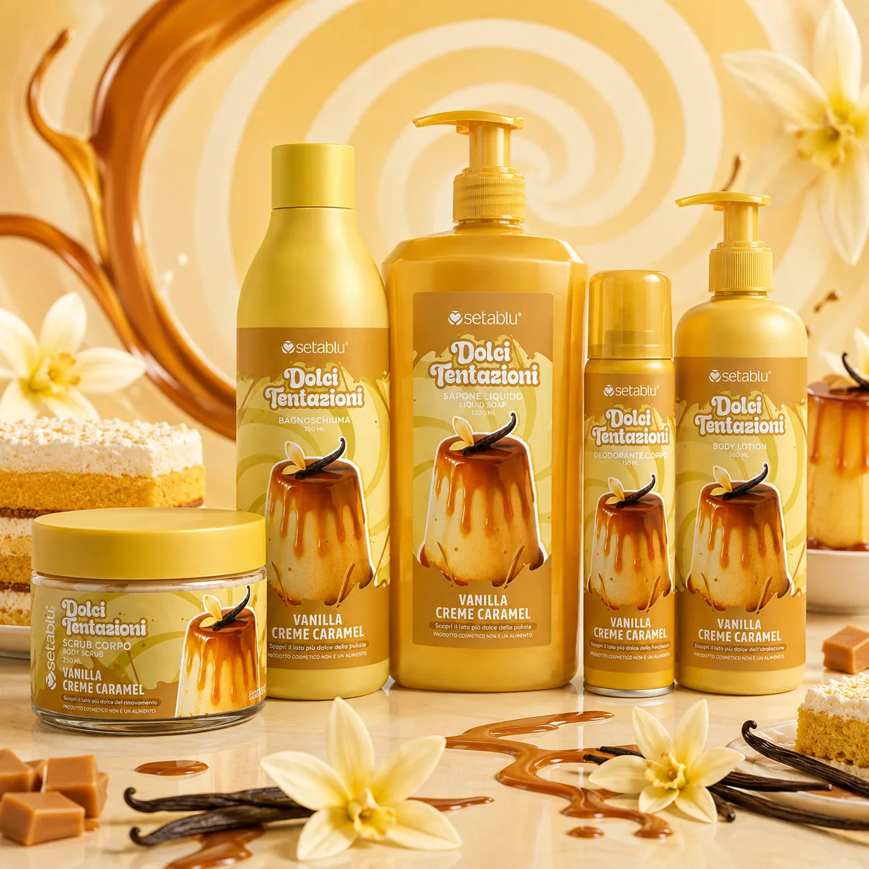 Set Vanilla Creme Caramel | Set Corpo 5 Prodotti