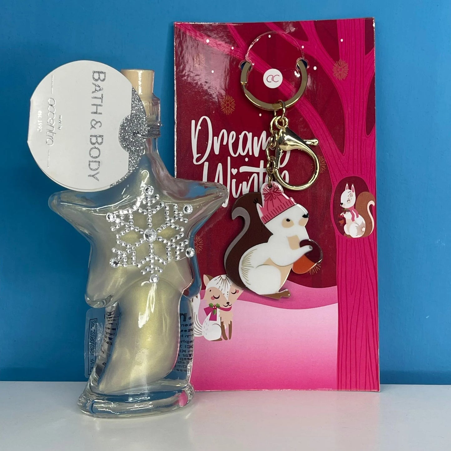 Set Natalizio - Bagnodoccia + Portachiavi Natalizio