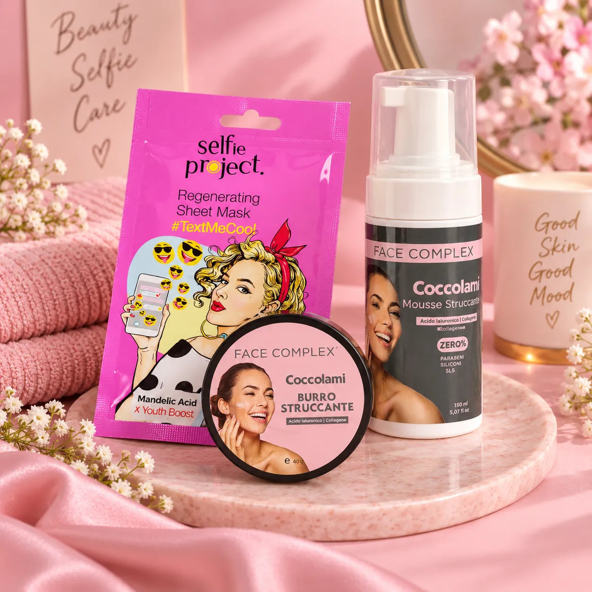 Set Skincare Viso – Detersione, Struccante e Maschera Rigenerante