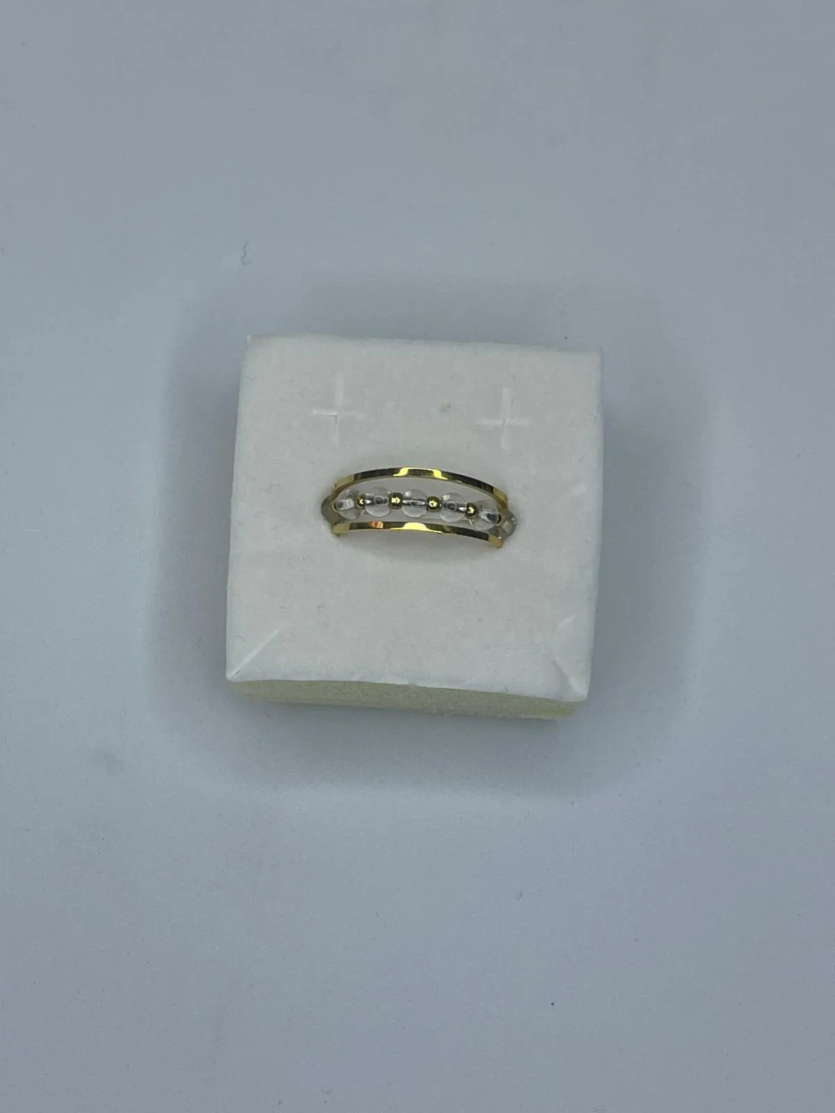Anello Perline Base Gold - Vari Colori