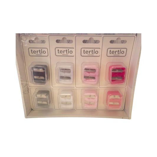 temperino per matite occhi e labbra di vari colori