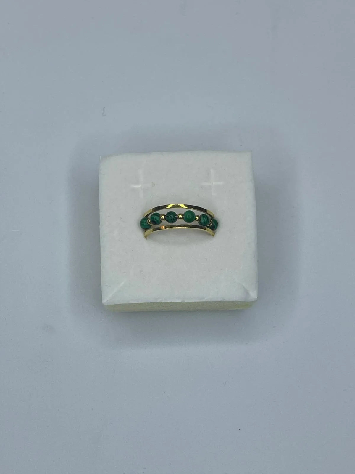 Anello Perline Base Gold - Vari Colori