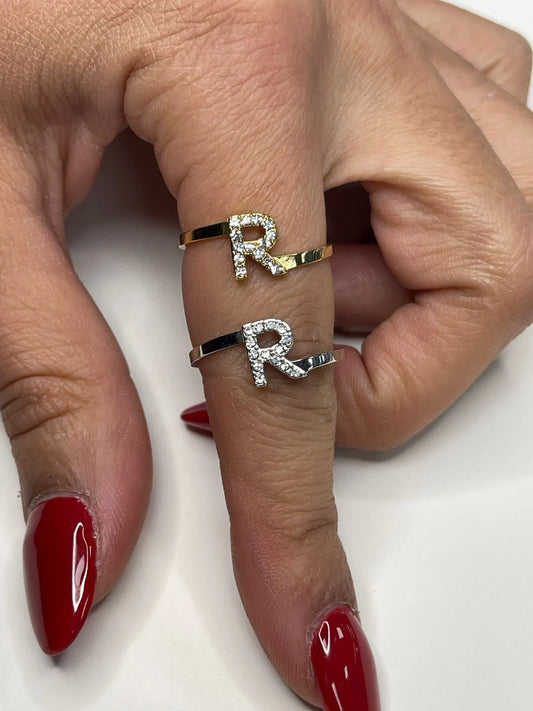 Anello Lettera R