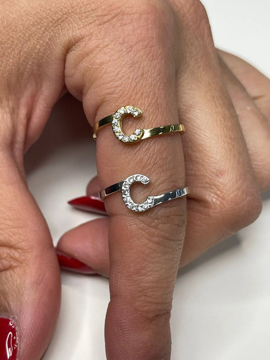 Anello Lettera C