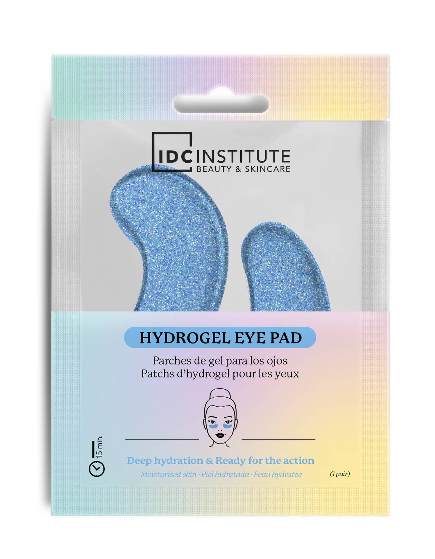 Idc Institute - Patch Idratanti Occhi con Glitter Blu