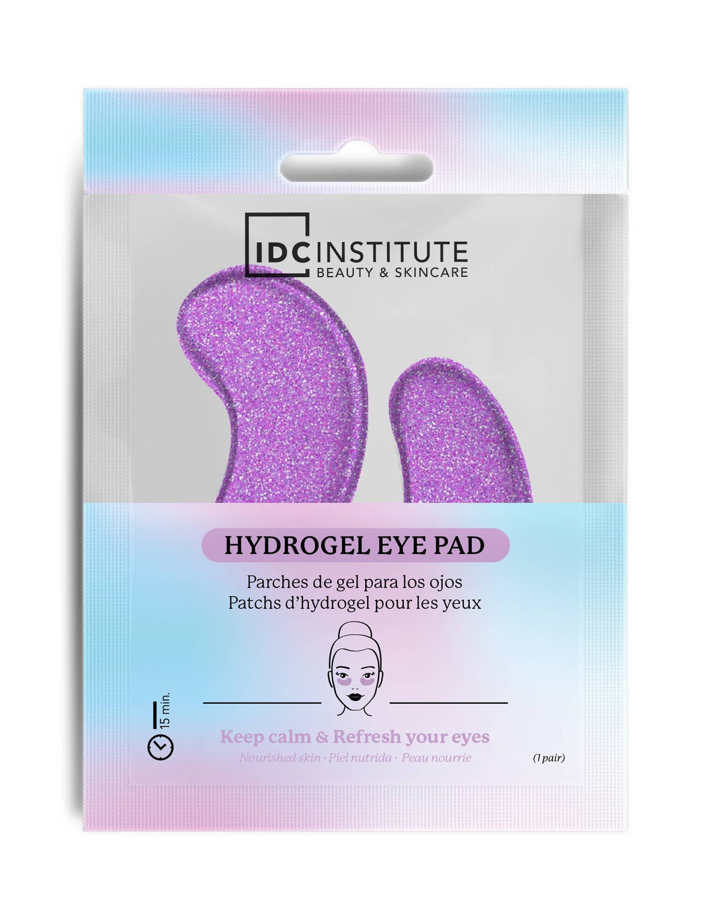Idc Institute - Patch Occhi Idratanti con Glitter Viola