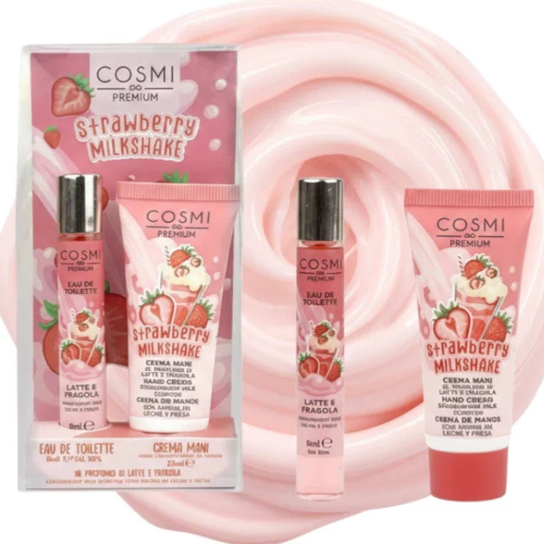Cosmi Milano - Set Crema Mani + Profumo Latte e Fragola