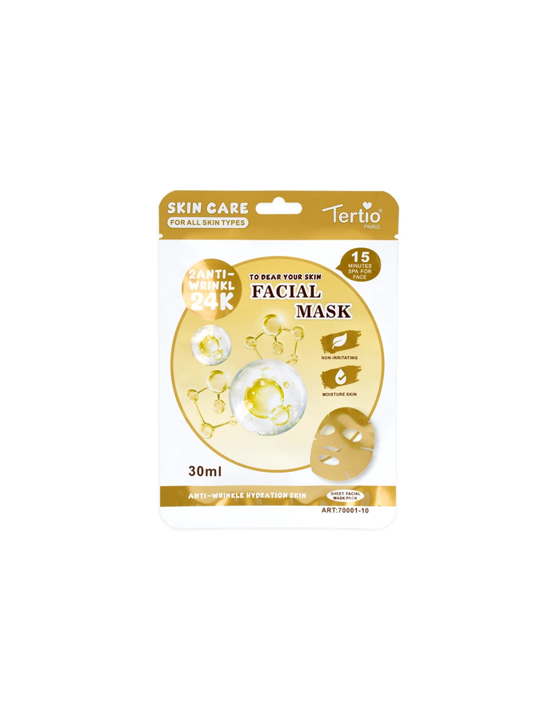 Maschera Viso 24K Oro