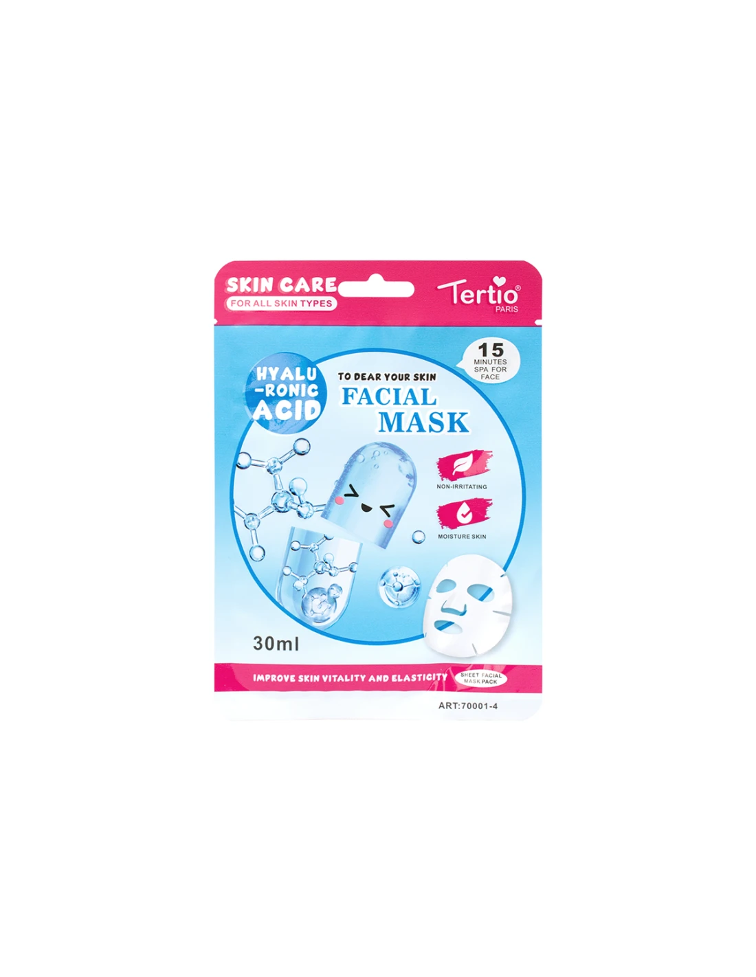 Maschera Viso all’Acido Ialuronico